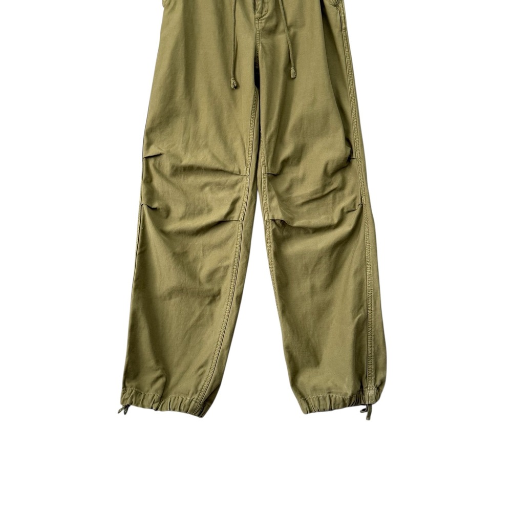 Aritzia | TNA | Olive Green Parachute Cargo Pants Drawstring Utility Size M - Picture 4 of 14